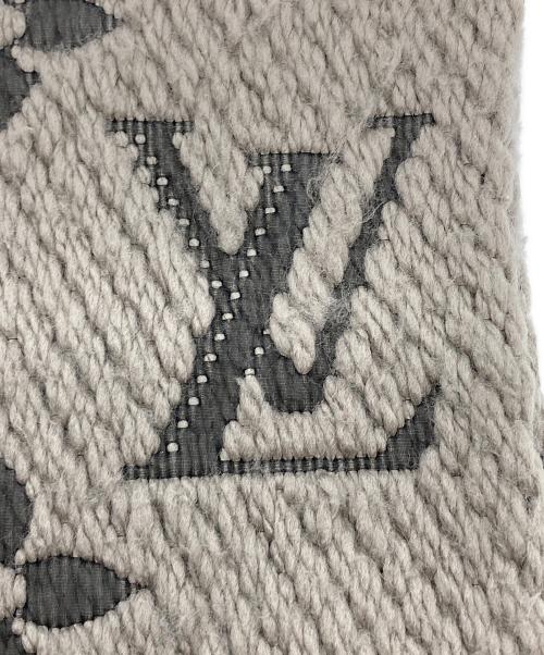 LOUIS VUITTON（ルイ ヴィトン）LOUIS VUITTON (ルイ ヴィトン) エシャルプ・ロゴマニア マフラー ベージュの古着・服飾アイテム