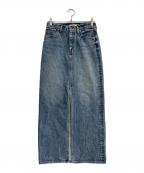 Whim Gazetteウィムガゼット）の古着「デニムスリットスカート」｜インディゴ