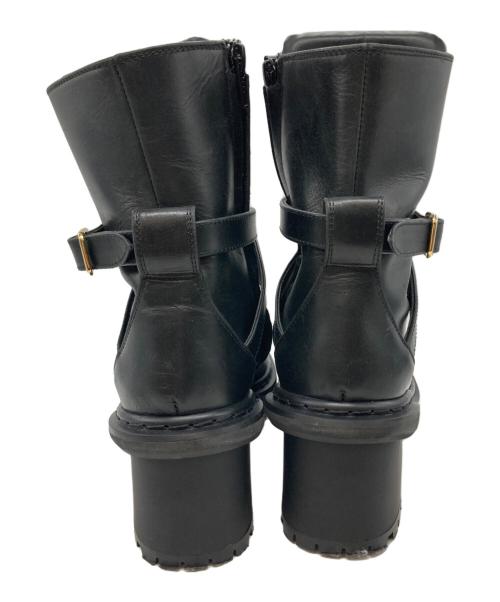 Pippichic（ピッピシック）Pippichic (ピッピシック) OBLIQUE コンバット ブーツ ブラック サイズ:38の古着・服飾アイテム