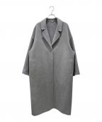 MUSE de Deuxieme Classeミューズ ドゥーズィエム クラス）の古着「ウールアンゴラリバーコート　24020520401030」｜グレー