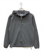 EDIFICEエディフィス）の古着「サーマルワッフル フーデッドブルゾン」｜グレー