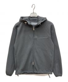 EDIFICE（エディフィス）の古着「サーマルワッフル フーデッドブルゾン」｜グレー