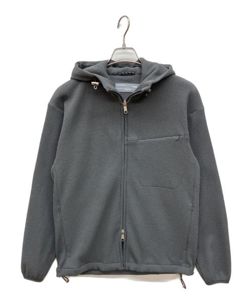 EDIFICE（エディフィス）EDIFICE (エディフィス) サーマルワッフル フーデッドブルゾン グレー サイズ:Ｓの古着・服飾アイテム