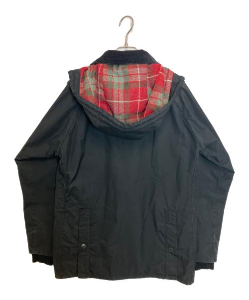 Barbour（バブアー）Barbour (バブアー) WHITE MOUNTAINEERING (ホワイトマウンテ二アニング) ワックスコットンフードジャケット ブラック サイズ:36の古着・服飾アイテム