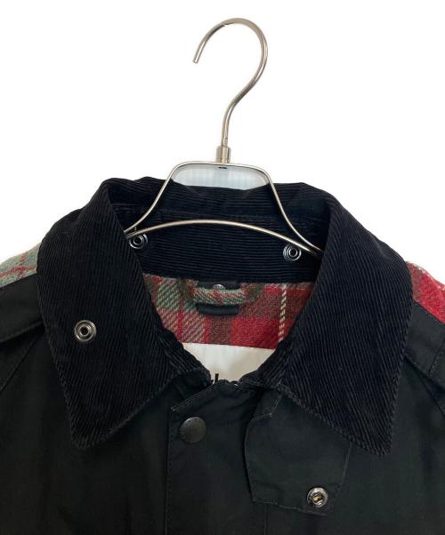 Barbour（バブアー）Barbour (バブアー) WHITE MOUNTAINEERING (ホワイトマウンテ二アニング) ワックスコットンフードジャケット ブラック サイズ:36の古着・服飾アイテム
