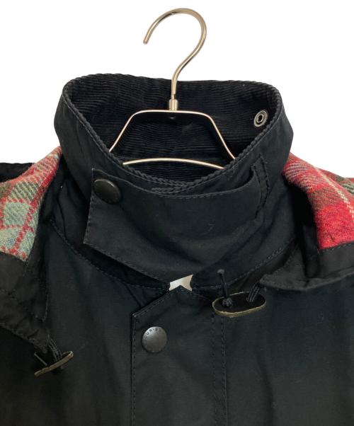 Barbour（バブアー）Barbour (バブアー) WHITE MOUNTAINEERING (ホワイトマウンテ二アニング) ワックスコットンフードジャケット ブラック サイズ:36の古着・服飾アイテム