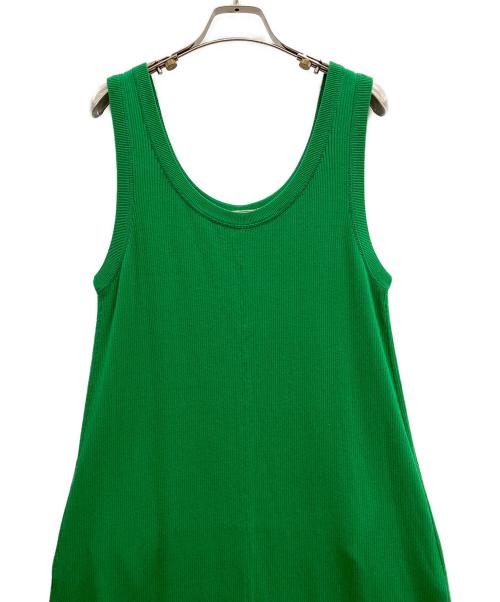 ebure（エブール）EBURE (エブール) Ron Herman (ロンハーマン) Clear Rib Sleeveless Dress グリーン サイズ:Freeの古着・服飾アイテム