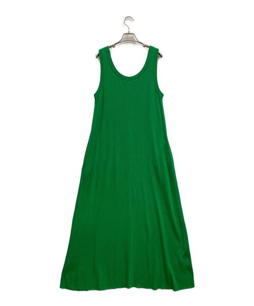 ebure（エブール）EBURE (エブール) Ron Herman (ロンハーマン) Clear Rib Sleeveless Dress グリーン サイズ:Freeの古着・服飾アイテム