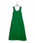 EBURE（エブール）の古着「Clear Rib Sleeveless Dress」｜グリーン