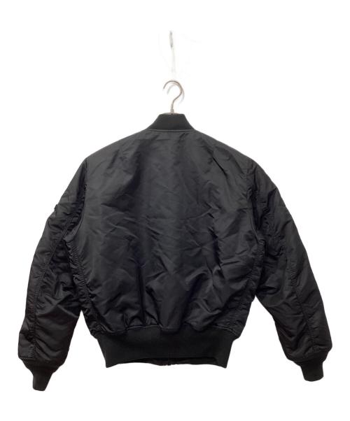 ALPHA INDUSTRIES（アルファインダストリーズ）ALPHA INDUSTRIES (アルファインダストリーズ) 2WAY プリントライニングMA-1フライトジャケット ブラック サイズ:Mの古着・服飾アイテム