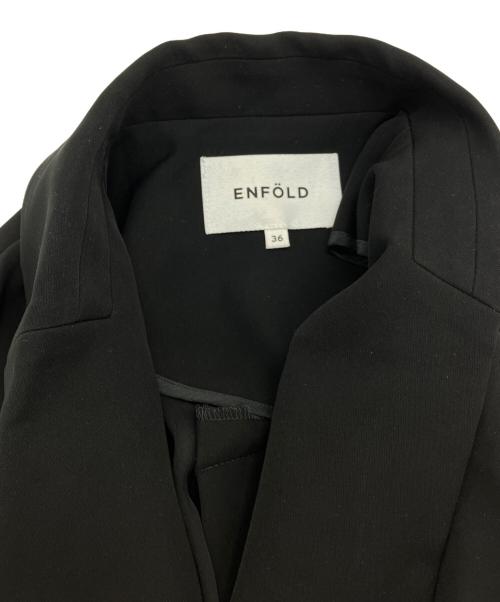 ENFOLD（エンフォルド）ENFOLD (エンフォルド) THICKEN BOX-JACKET ブラック サイズ:36の古着・服飾アイテム