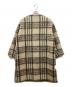 MICHEL Beaudouin (ミシェル ボードウイン) SHAGGY CHECK ロングコート ベージュ サイズ:1：13000円