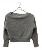 Aimeineエメイン）の古着「FOXニットドレーププルオーバー」｜グレー