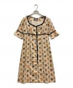Hysteric Glamourヒステリックグラマー）の古着「ガールプリントワンピース」｜ベージュ