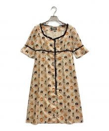Hysteric Glamour（ヒステリックグラマー）の古着「ガールプリントワンピース」｜ベージュ