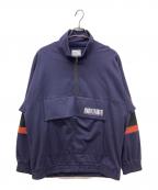 SHAREEFシャリーフ）の古着「BIG POCKET HALF ZIP PO」｜ネイビー