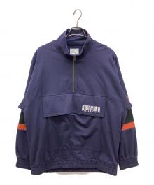 SHAREEF（シャリーフ）の古着「BIG POCKET HALF ZIP PO」｜ネイビー
