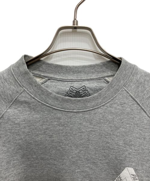 PALACE（パレス）PALACE (パレス) ラグランスウェット グレー サイズ:Mの古着・服飾アイテム