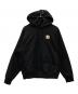 Carhartt WIP（カーハートダブリューアイピー）の古着「HOODED SWEATSHIRT」｜ブラック