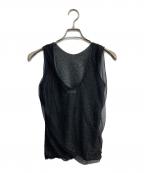 beautiful peopleビューティフルピープル）の古着「aurora glitter jersey reversible top」｜ブラック
