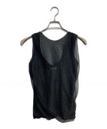 beautiful people（ビューティフルピープル）の古着「aurora glitter jersey reversible top」｜ブラック