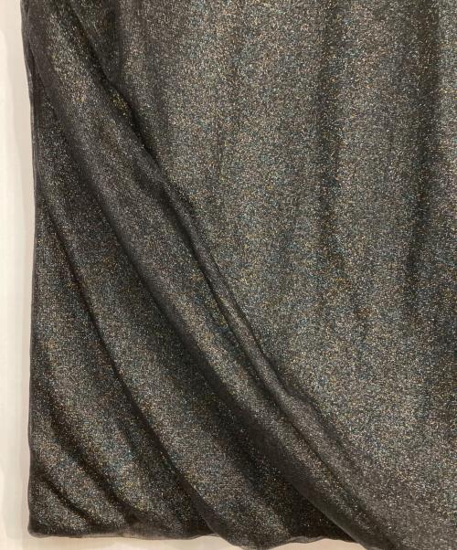 beautiful people（ビューティフルピープル）beautiful people (ビューティフルピープル) aurora glitter jersey reversible top ブラック サイズ:34の古着・服飾アイテム