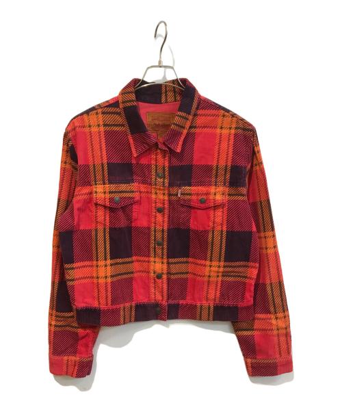 LEVI'S（リーバイス）LEVI'S (リーバイス) コーデュロイ トラッカージャケット レッド サイズ:Lの古着・服飾アイテム