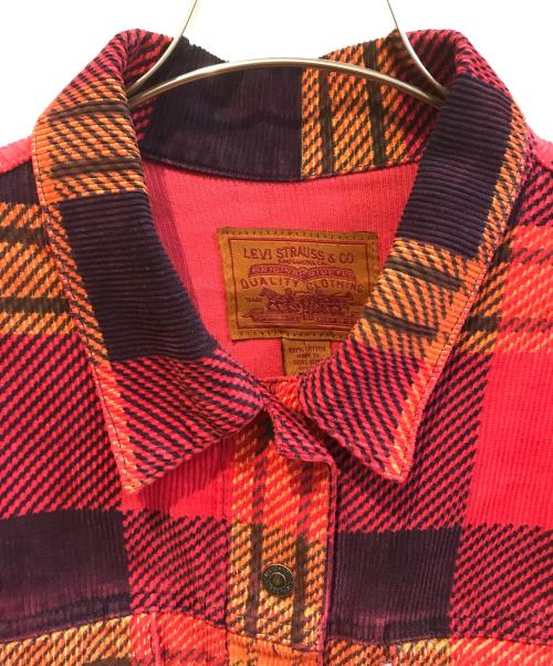 LEVI'S（リーバイス）LEVI'S (リーバイス) コーデュロイ トラッカージャケット レッド サイズ:Lの古着・服飾アイテム