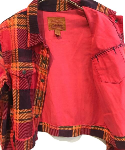 LEVI'S（リーバイス）LEVI'S (リーバイス) コーデュロイ トラッカージャケット レッド サイズ:Lの古着・服飾アイテム