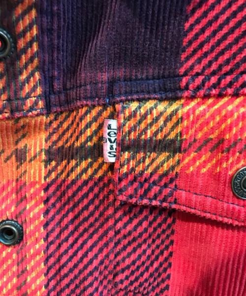 LEVI'S（リーバイス）LEVI'S (リーバイス) コーデュロイ トラッカージャケット レッド サイズ:Lの古着・服飾アイテム