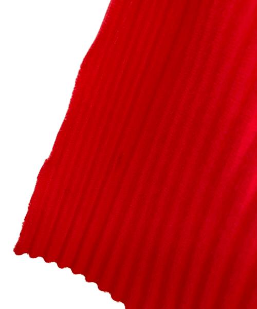 me ISSEY MIYAKE（ミーイッセイ ミヤケ）me ISSEY MIYAKE (ミーイッセイ ミヤケ) ノースリーブプリーツワンピース レッド サイズ:Freeの古着・服飾アイテム