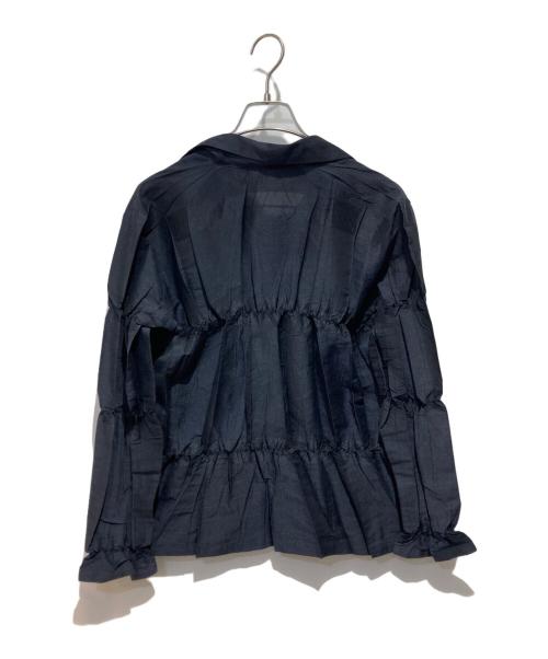 ISSEY MIYAKE（イッセイミヤケ）ISSEY MIYAKE (イッセイミヤケ) シワプリーツジャケット ネイビー サイズ:2の古着・服飾アイテム