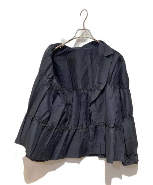 ISSEY MIYAKE（イッセイミヤケ）ISSEY MIYAKE (イッセイミヤケ) シワプリーツジャケット ネイビー サイズ:2の古着・服飾アイテム