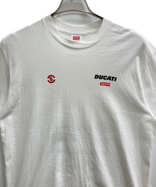 SUPREME（シュプリーム）Supreme (シュプリーム) Ducati Logo Tee ホワイト サイズ:Mの古着・服飾アイテム