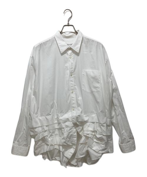 COMME des GARCONS COMME des GARCONS（コムデギャルソン コムデギャルソン）COMME des GARCONS COMME des GARCONS (コムデギャルソン コムデギャルソン) 裾変形 タックシャツ ホワイト サイズ:Sの古着・服飾アイテム