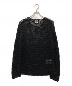 BLACK COMME des GARCONSブラックコムデギャルソン）の古着「Garter Stitch Knit Sweater/ガーター　ステッチ　ニット　セーター」｜ブラック