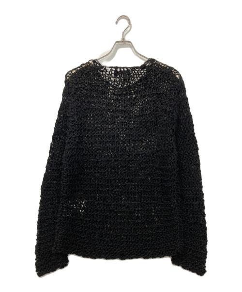 BLACK COMME des GARCONS（ブラックコムデギャルソン）BLACK COMME des GARCONS (ブラックコムデギャルソン) Garter Stitch Knit Sweater/ガーター　ステッチ　ニット　セーター ブラック サイズ:Sの古着・服飾アイテム
