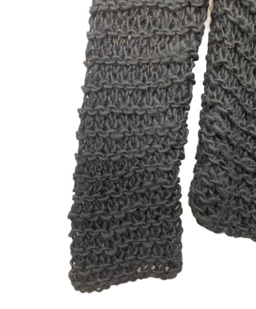 BLACK COMME des GARCONS（ブラックコムデギャルソン）BLACK COMME des GARCONS (ブラックコムデギャルソン) Garter Stitch Knit Sweater/ガーター　ステッチ　ニット　セーター ブラック サイズ:Sの古着・服飾アイテム