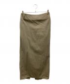 DEUXIEME CLASSEドゥーズィエム クラス）の古着「badass スカート」｜カーキ