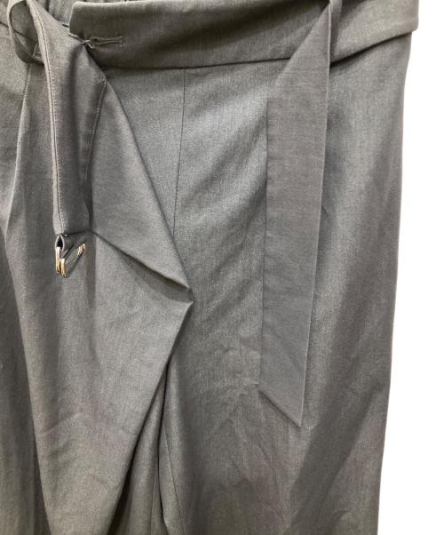 PLST（プラステ）PLST (プラステ) シャンブレーラップパンツ グレー サイズ:Sの古着・服飾アイテム