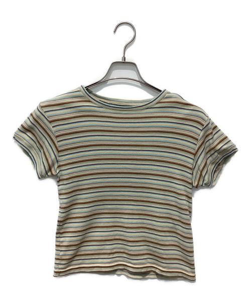 FUMIKA UCHIDA（フミカウチダ）FUMIKA UCHIDA (フミカウチダ) MULTICOLOR STRIPE T-SHIRT マルチカラー サイズ:Mの古着・服飾アイテム
