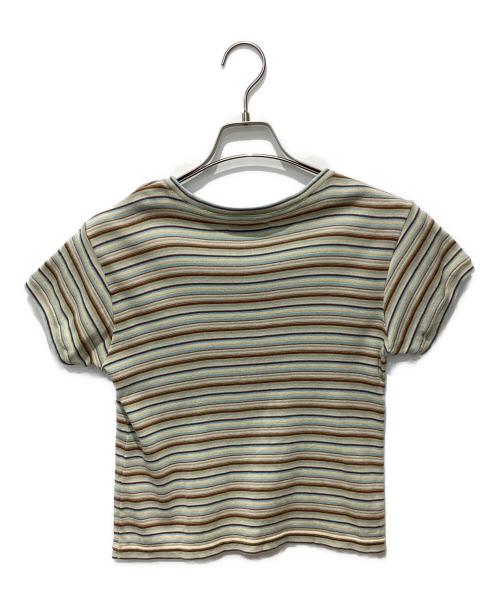 FUMIKA UCHIDA（フミカウチダ）FUMIKA UCHIDA (フミカウチダ) MULTICOLOR STRIPE T-SHIRT マルチカラー サイズ:Mの古着・服飾アイテム