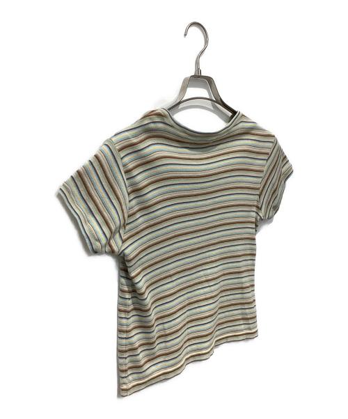 FUMIKA UCHIDA（フミカウチダ）FUMIKA UCHIDA (フミカウチダ) MULTICOLOR STRIPE T-SHIRT マルチカラー サイズ:Mの古着・服飾アイテム