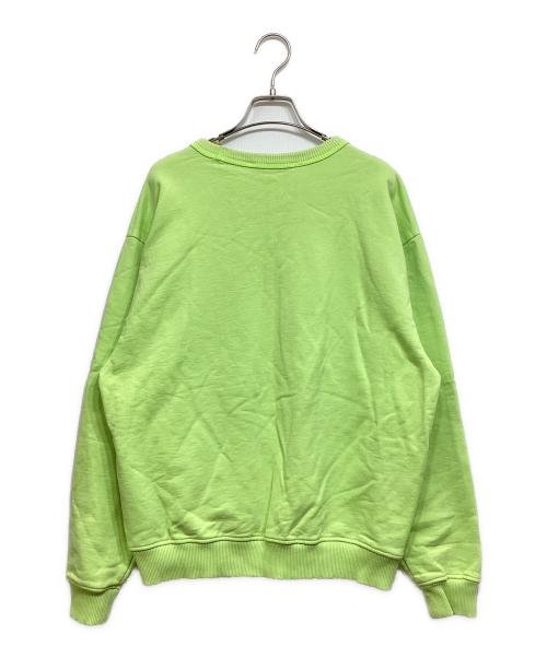 Acne studios（アクネ ストゥディオズ）ACNE STUDIOS (アクネ ストゥディオズ) スタンプロゴスウェットシャツ グリーン サイズ:XSの古着・服飾アイテム