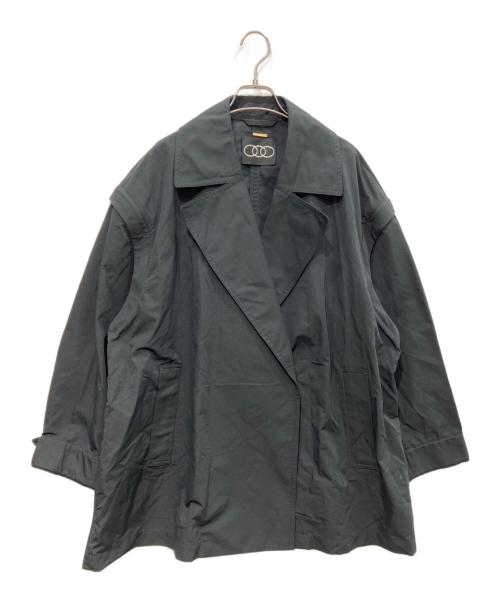 Conte（コンテ）conte (コンテ) ミリタリー 2WAY ショートコート ブラック サイズ:Freeの古着・服飾アイテム