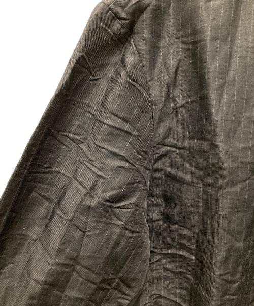 COMME des GARCONS HOMME（コムデギャルソン オム）COMME des GARCONS HOMME (コムデギャルソン オム) エステルラミーツイル ストライプ 製品加工 ジャケット ブラック サイズ:Sの古着・服飾アイテム
