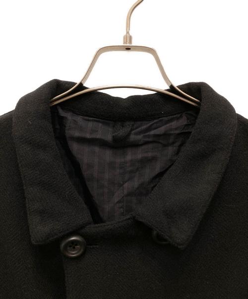GEOFFREY B SMALL（ジェフリービースモール）GEOFFREY B SMALL (ジェフリービースモール) Double-breasted long coat/ダブルブレステッド ロングコート ブラック サイズ:XLの古着・服飾アイテム