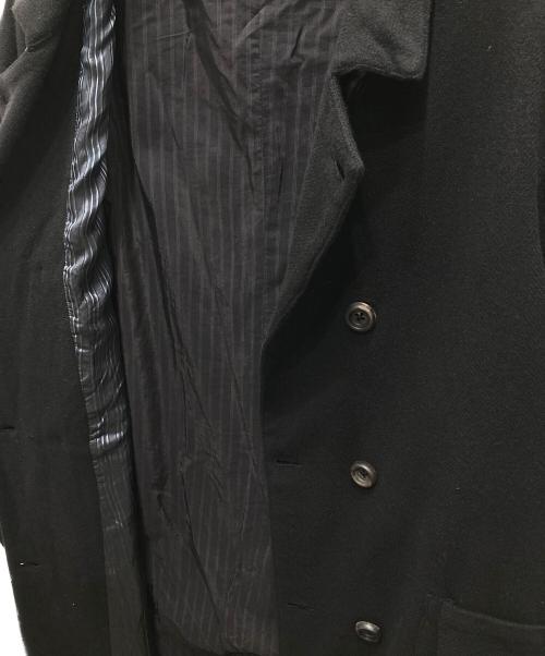 GEOFFREY B SMALL（ジェフリービースモール）GEOFFREY B SMALL (ジェフリービースモール) Double-breasted long coat/ダブルブレステッド ロングコート ブラック サイズ:XLの古着・服飾アイテム