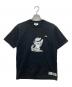 LACOSTE（ラコステ）の古着「プリントTシャツ」｜ブラック