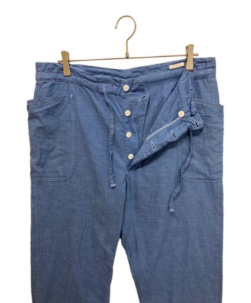 COMOLI（コモリ）COMOLI (コモリ) ベタシャンドローストリングパンツ ブルー サイズ:1の古着・服飾アイテム